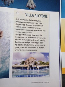 duiken-alcyone vermelding